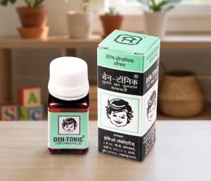 <h3>Den-Tonic</h3><h3>For easy teething in toddlers</h3>